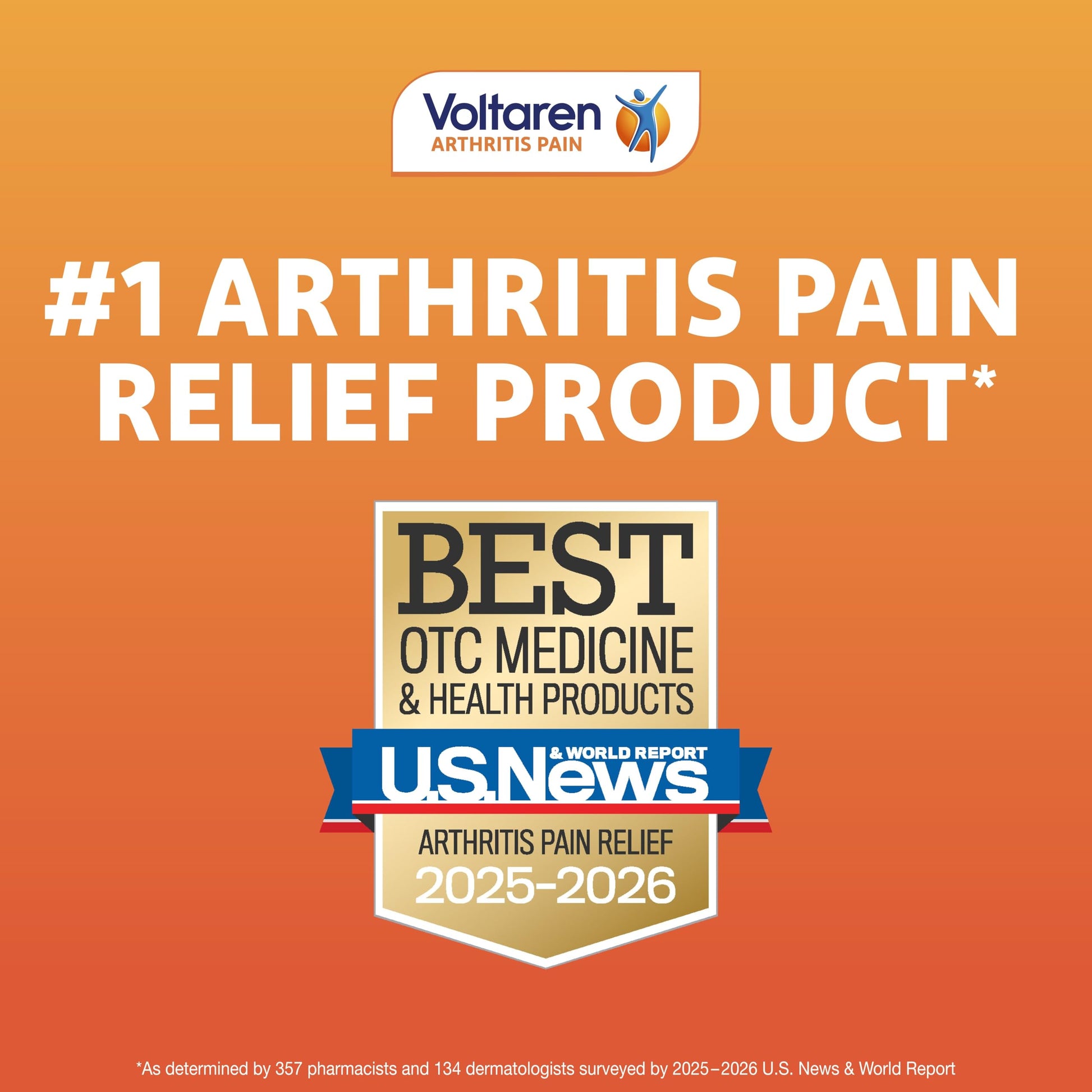 Voltaren Arthritis Pain Relief Gel, Diclofenac Sodium, 1% (NSAID), Clinically Proven Powerful Pain Reliever, No Prescription Needed, 1.7oz VoltarenAu supplements