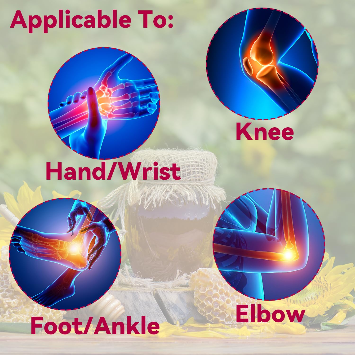EOIK Bee Venom Muscle Bone Cream, Fast Acting, Relief for Back, Neck, Hand, Feet, Knee, Muscle, Shoulder, Topical, Wrist, Elbow, Hip, Nerve, Plantar, Ankle, Foot Discomfort, Vitamin B6 EOIKAu supplements