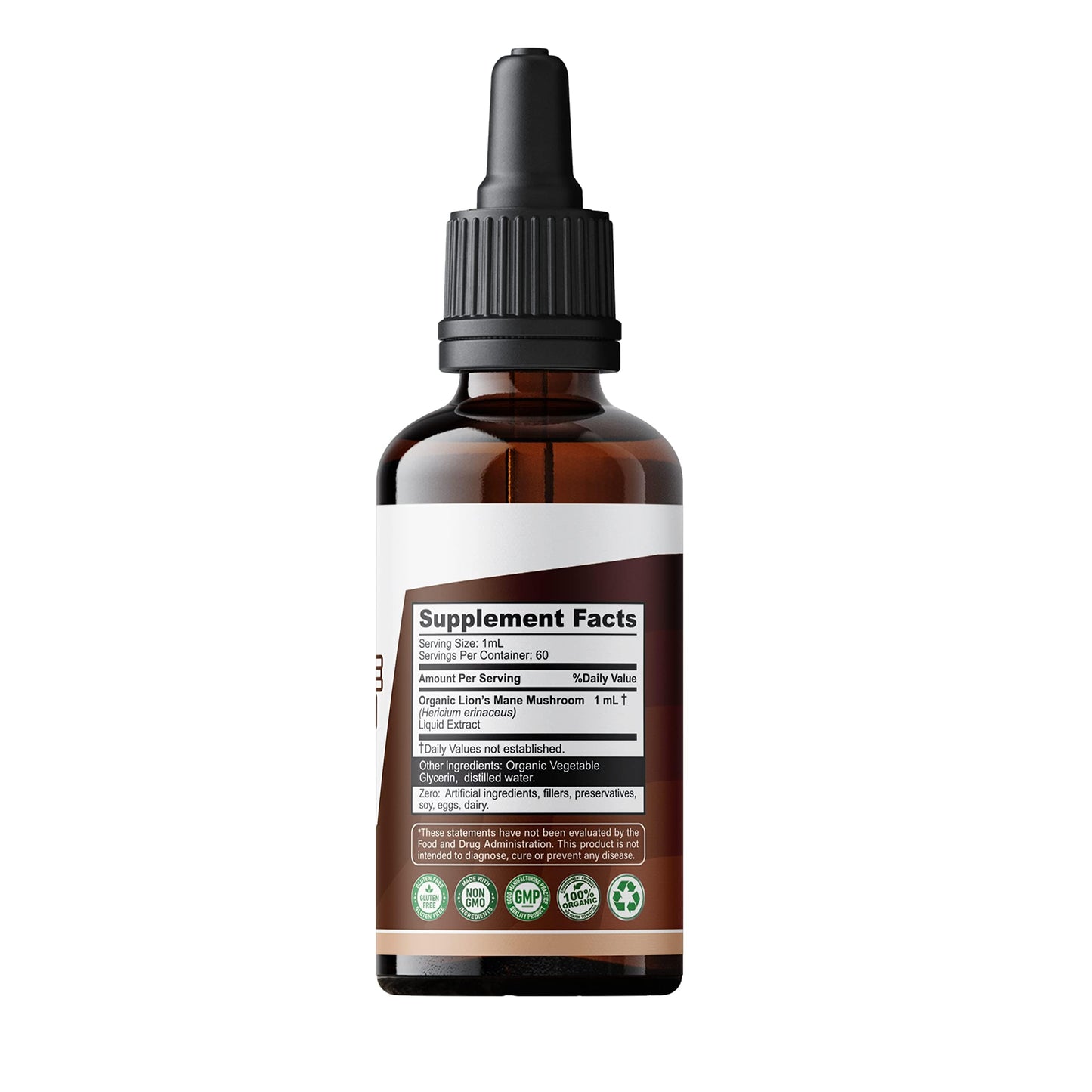 Lion's Mane Mushroom Drops Supplement, Lions Mane Tincture, Natural SMSHEALTHPRODUCTS.comUS supplements