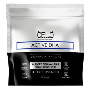 Orlo DHA Supplement 1000mg - 3X Absorption Natural Icelandic Nordic Omega 3 DHA & EPA for Brain & Eye Support – Vegan Fish Oil Alternative, No Fishy Aftertaste, 60 Easy-to-Swallow Mini Softgels OrloAu supplements