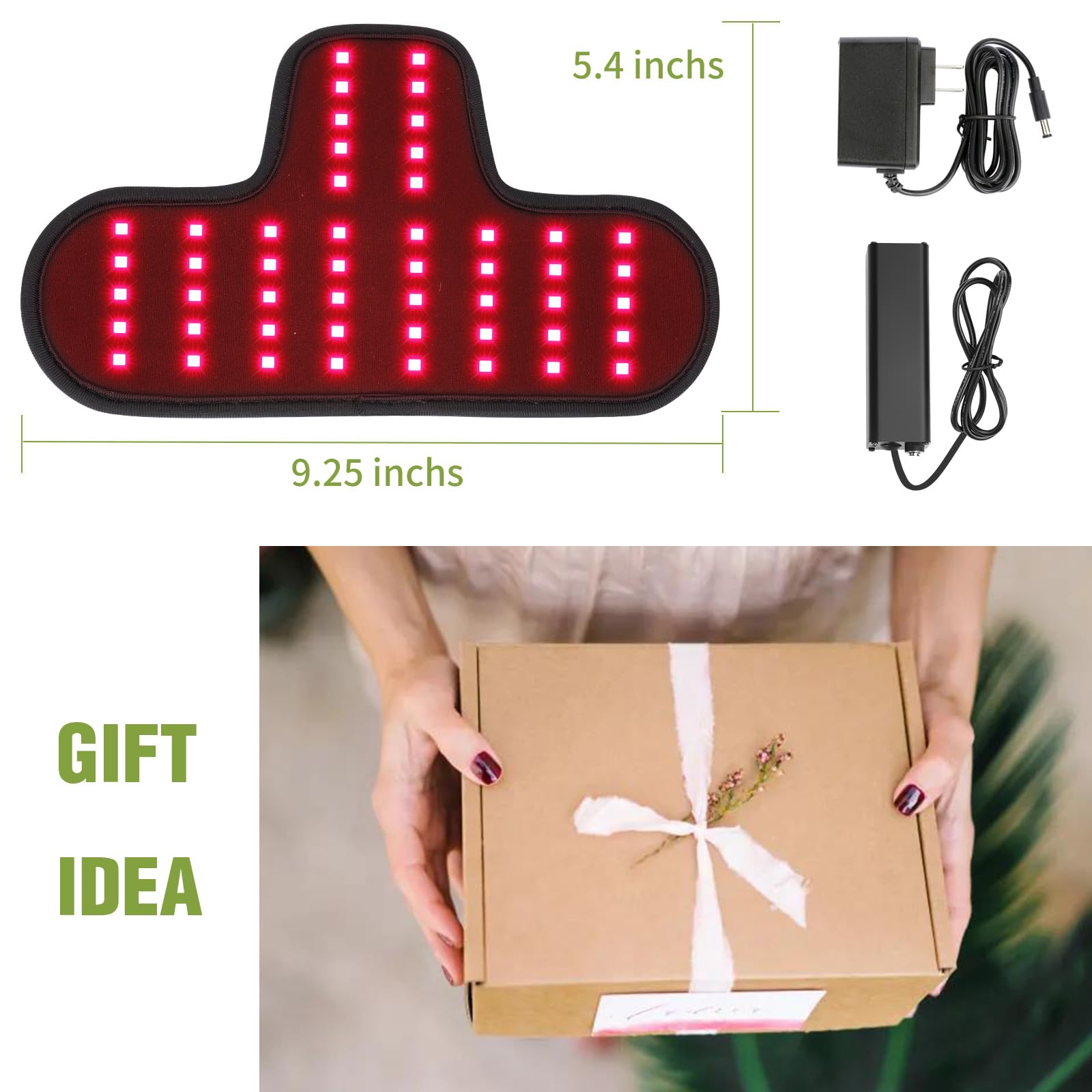 Rechargeable Red Light Therapy Neck Shoulder, Infrared Light Therapy for Body Pain Relief, Portable Red Light EnjoYieldAu supplements