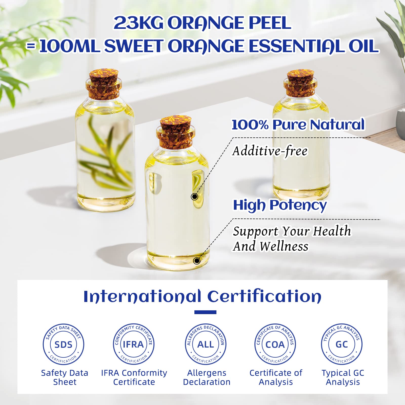 HIQILI Sandalwood Essential Oil and Sweet Orange Essential Oil, 100% Pure Natural for Diffuser - 3.38 Fl Oz HIQILIAu supplements