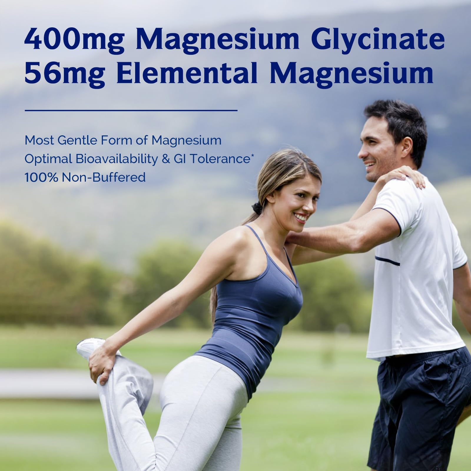 Innate Vitality Magnesium Glycinate 400mg, Non Buffered & High Absorption Magnesium Supplement for Sleep, Relaxation, Heart & Bone Health for Men & Women, Non-GMO, No Gluten, 240 Vegan Capsules Innate VitalityAu supplements