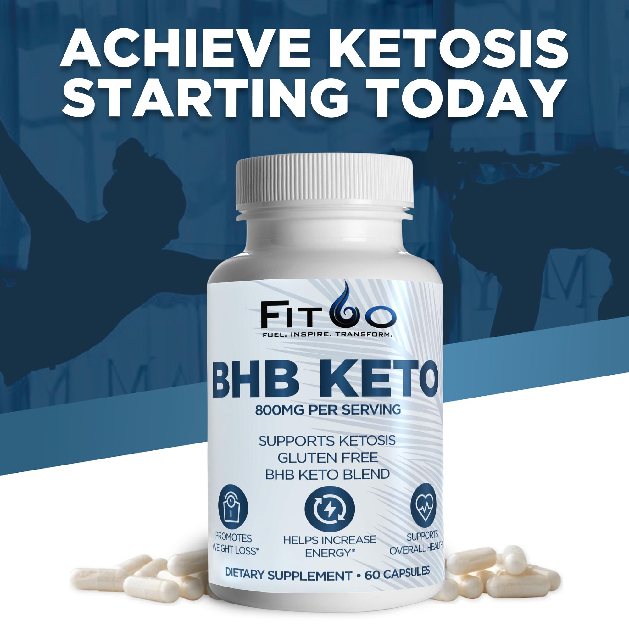 FIT60 Keto Diet Pills for Men & Women - Boost Energy and Mental Clarity for Enhanced Focus FIT60US supplements