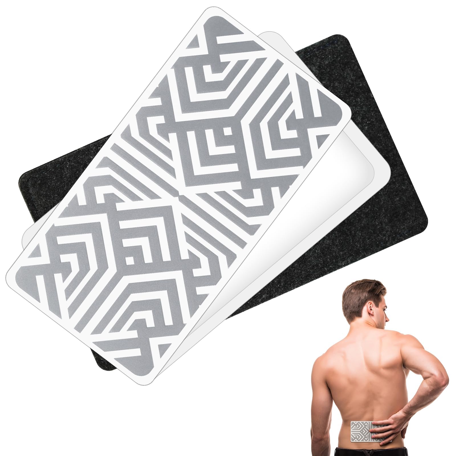 Reusable Pain Relief Patches for Sore Muscle, Includes 3 Adhesives, 1 Patch & 1 Carry Bag, Pain Patches for Neck, Back,Foot, Knee etc, Large&Fast Acting, Easy Adhesive Application Pain Patch-0304 SKAYAHAu supplements