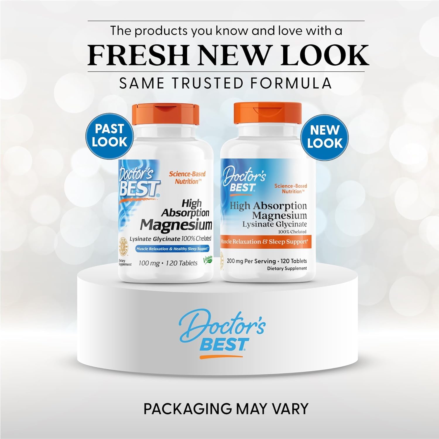 Doctor's Best High Absorption Magnesium Glycinate Lysinate Supplement for Sleep Support - Chelated Magnesium Tablets for Women & Men, 200mg per Serving, Supports Calm & Relaxation, Vegan - 120 Count Doctor's BESTAu supplements