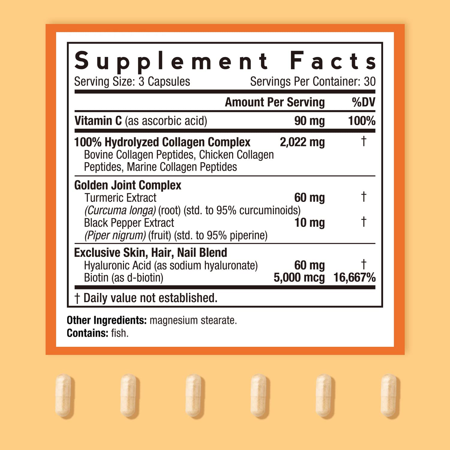 Doctor's Recipes Multi Collagen Complex with Golden Turmeric, Vitamin C, Biotin, Hyaluronic Doctor's RecipesAu supplements