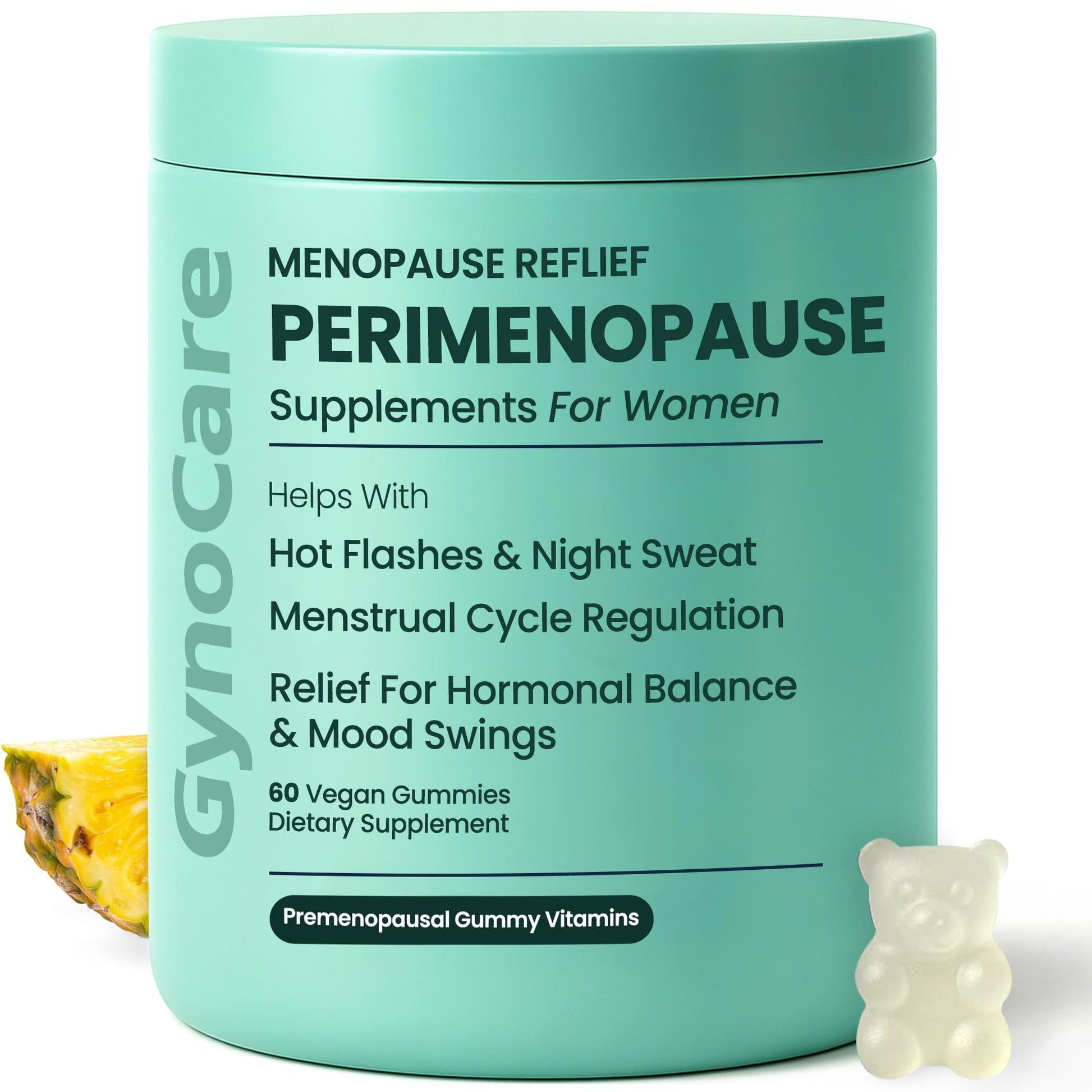 Perimenopause Supplements Women | Premenopausal Gummy Vitamins | Relief for Hormonal Balance & Mood Swings | Supports Menstrual Cycle Regulation | 60 Vegan Gummies Terramed Just Think ComfortAu supplements