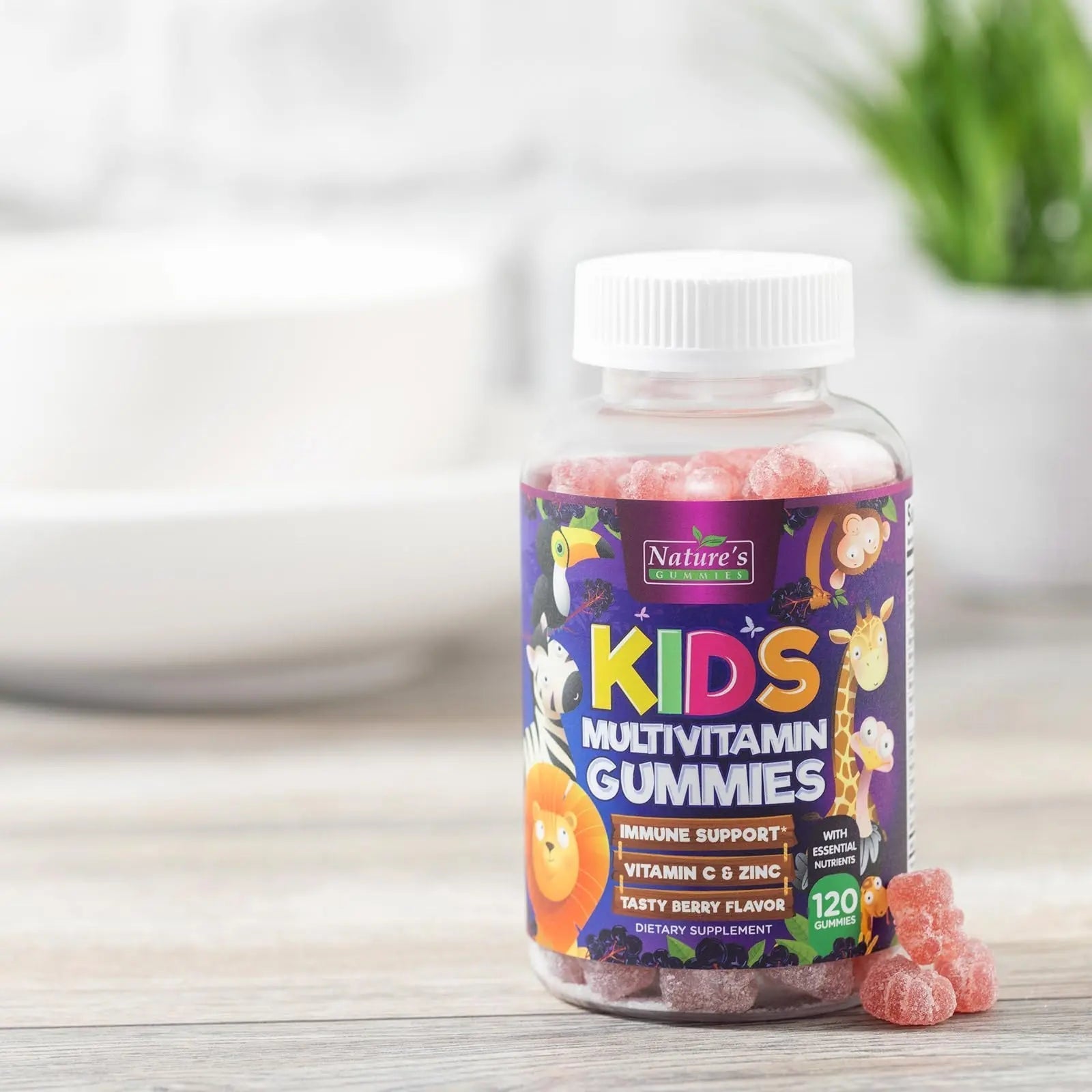 Multivitamin for Kids - Complete Daily Children's Multi Vitamin Gummies with Vitamin D, B Vitamins, Zinc & More - Energy, Memory Focus Nature's NutritionAu supplements