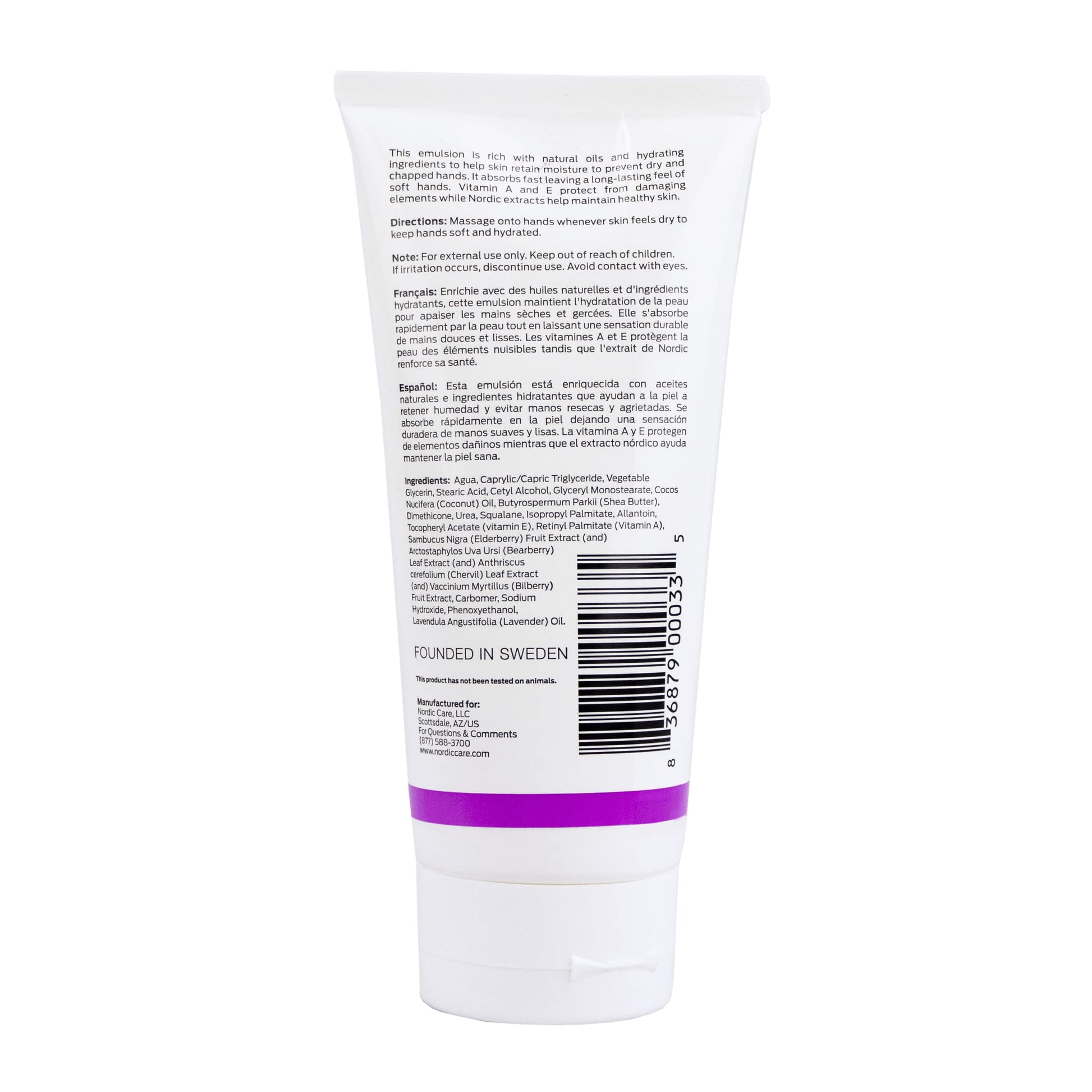 Nordic Care Hand Cream, 6 oz. | Shea Butter Hand Lotion for Dry Hands and Cracked Skin | Paraben & Lanolin-free | Essential Oils, Vitamin A & E, Squalane & Lavender Nordic CareAu supplements