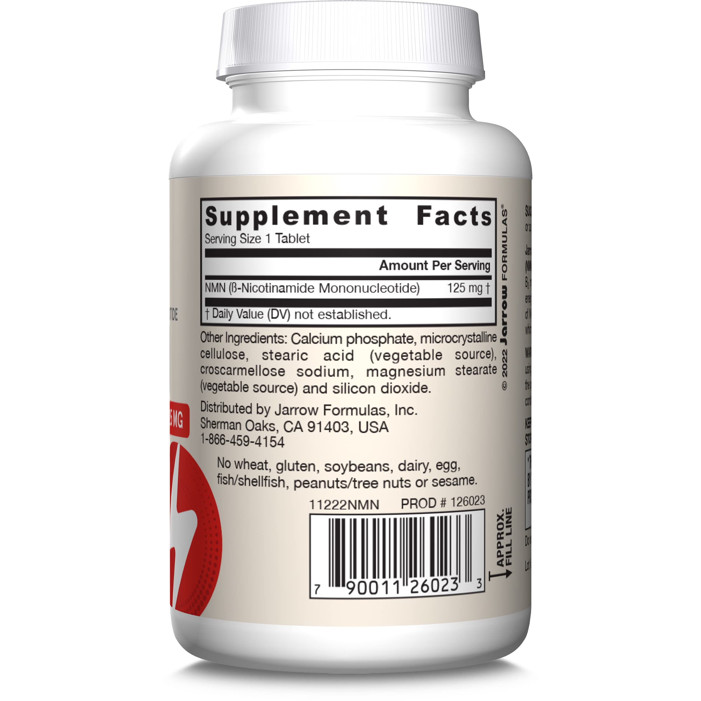 Jarrow Formulas Nicotinamide Mononucleotide (NMN) - 60 Tablets - Supports Energy Production - Dietary Supplement - Vegan, Gluten Free, Non-GMO - 60 Servings (Packaging May Vary) Jarrow FormulasAu supplements