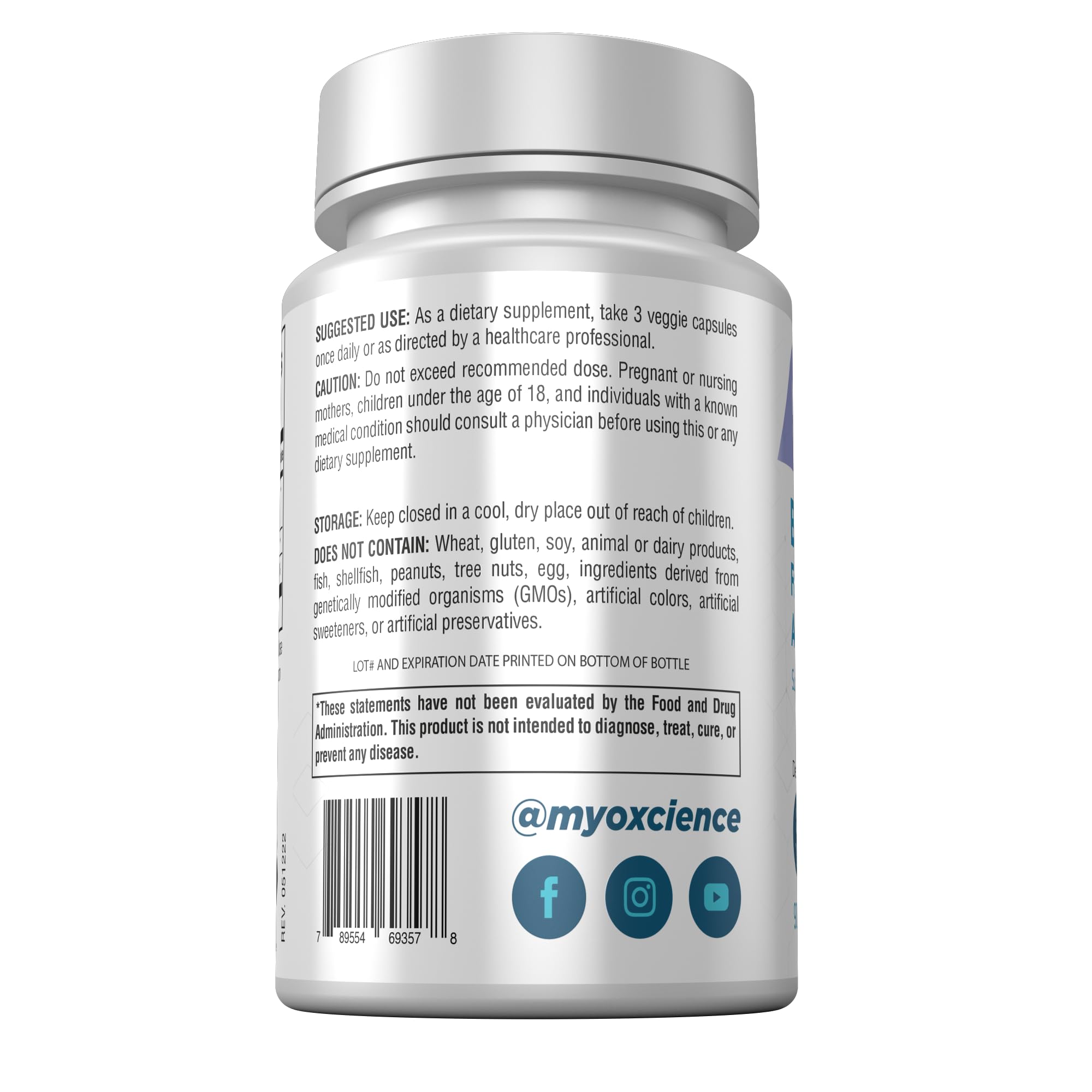 MYOXCIENCE Berberine Fasting Accelerator: Berberine HCL with ALA (Alpha Lipoic Acid) MYOXCIENCEAu supplements