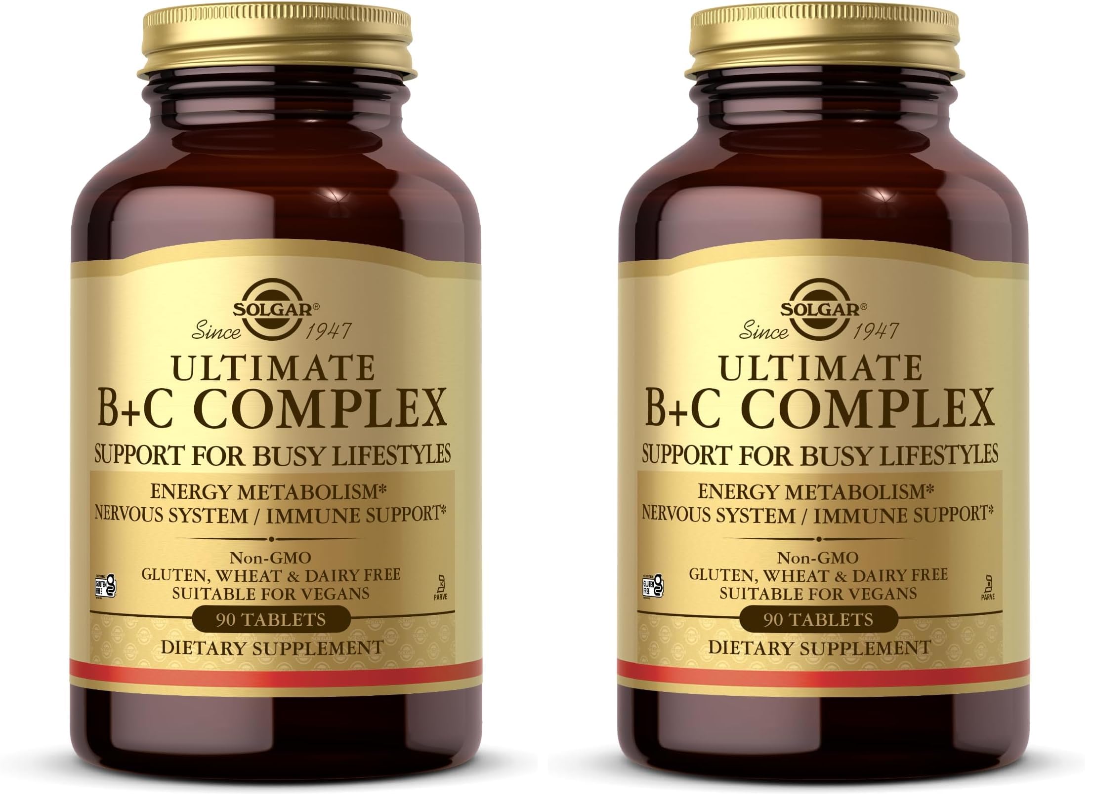 Solgar Ultimate B+C Complex Stress Formula 90 Tablets (Pack of 2) SolgarAu supplements