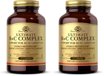 Solgar Ultimate B+C Complex Stress Formula 90 Tablets (Pack of 2) SolgarAu supplements