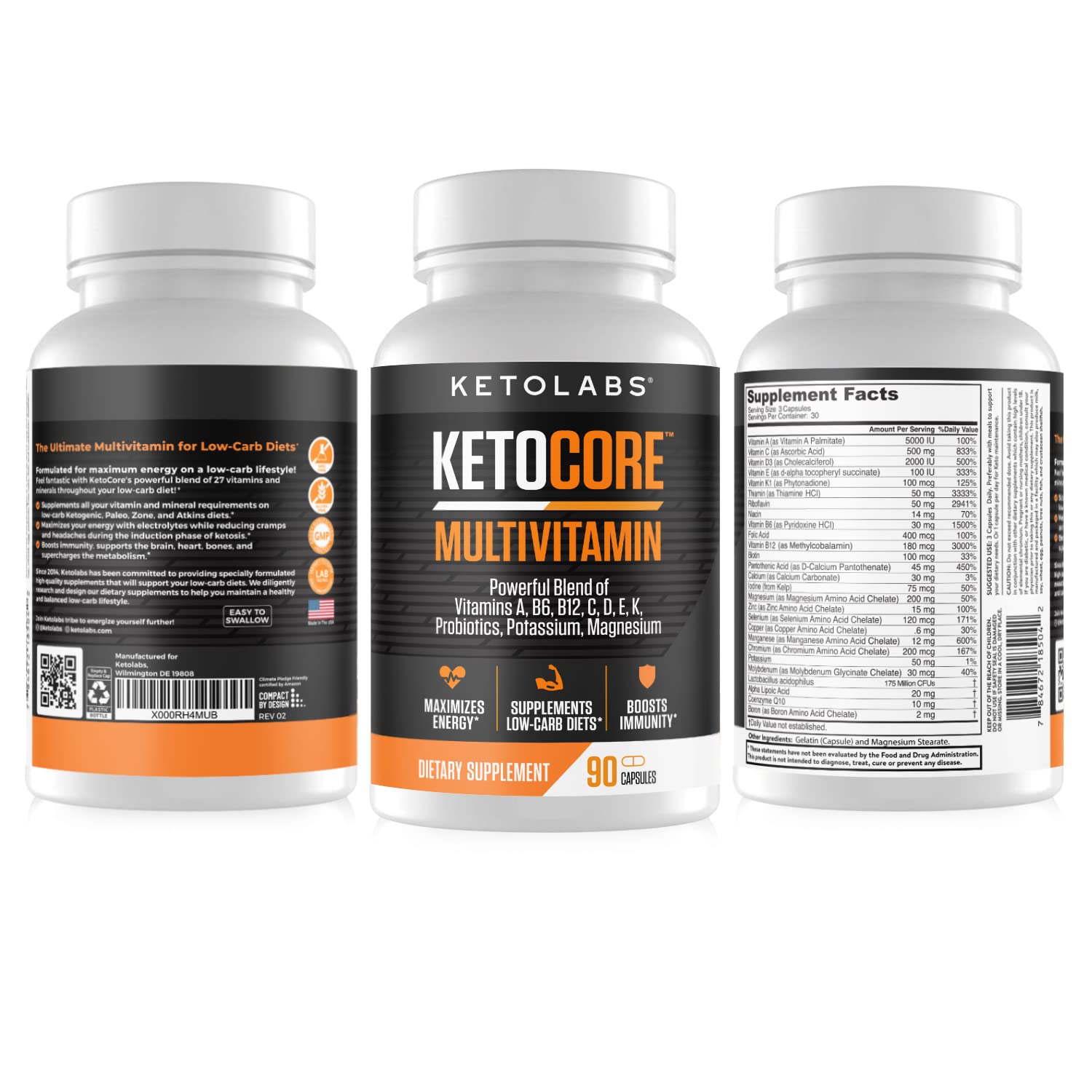 Ketolabs Ketocore Keto Vitamins | Keto Multivitamin for Men & Women | Keto Supplements KetolabsAu supplements