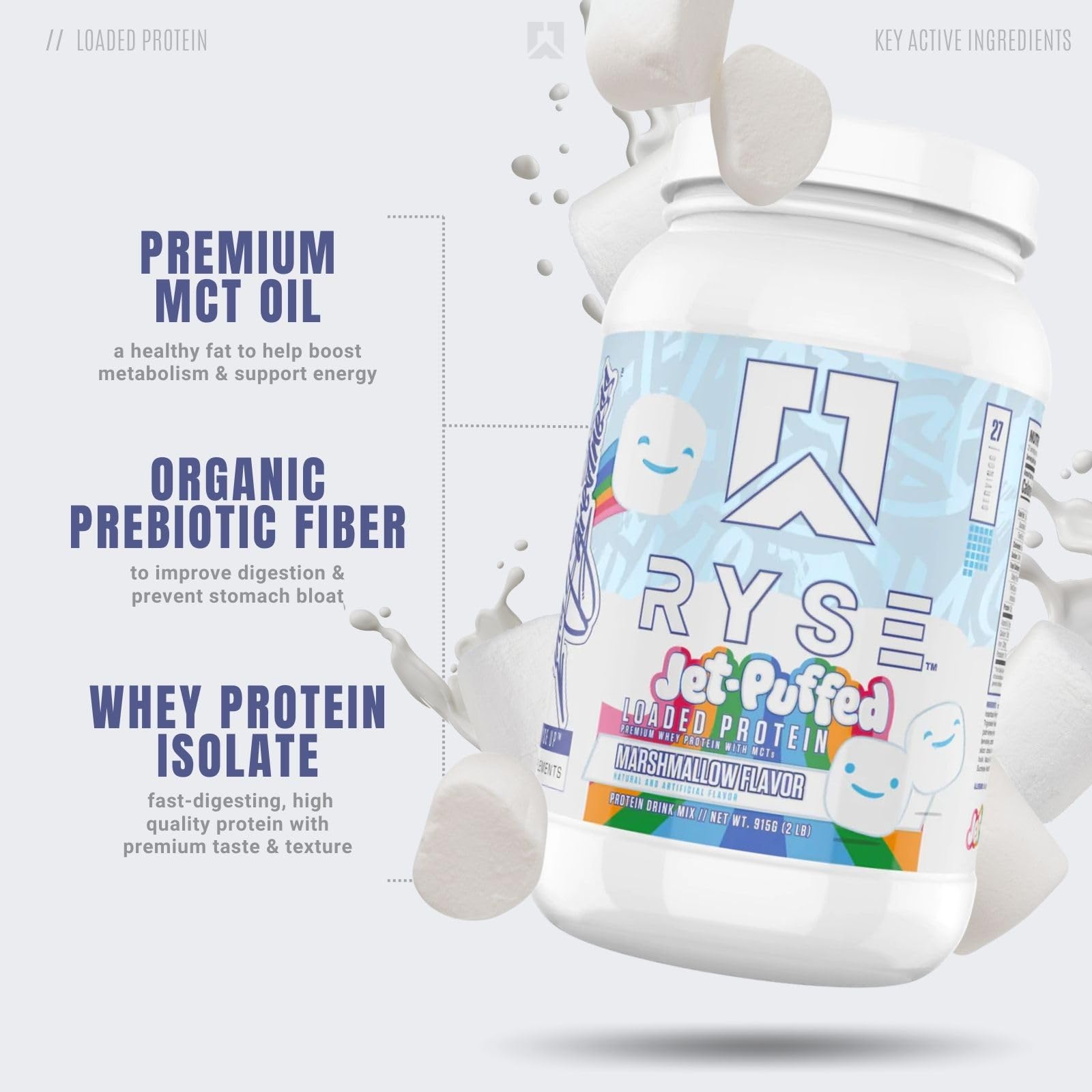 RYSE Up Supplements Loaded Protein Powder | 25g Whey Protein Isolate & Concentrate RYSE Up SupplementsUS supplements