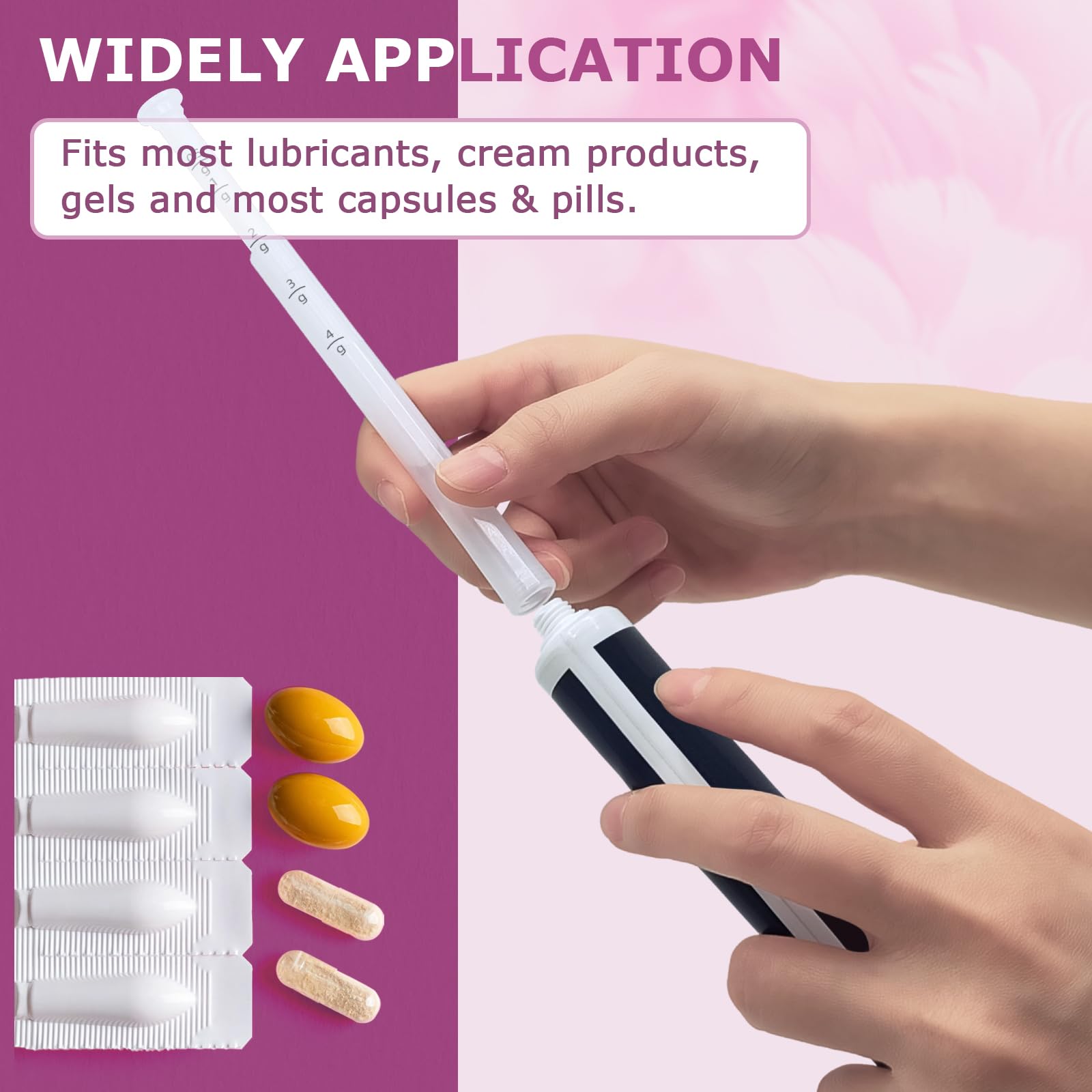 Nieteyrue Plastic Vaginial Cream Applicators (60 Packs) 2024 New Dosage Markings Individually NieteyrueAu supplements