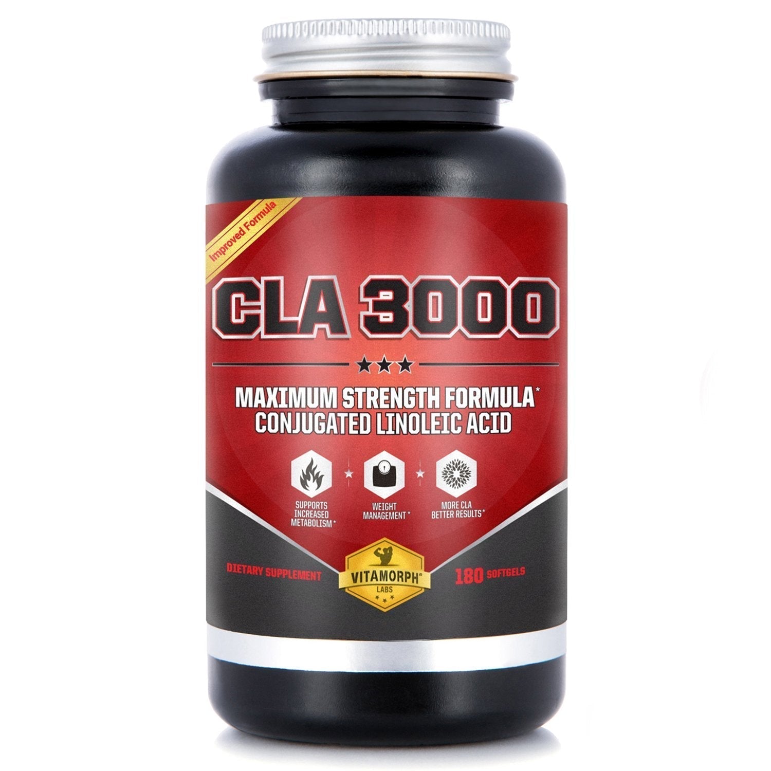 Vitamorph Labs CLA 3000 - CLA Safflower Oil for Metabolism and Weight Loss Management VitamorphAu supplements