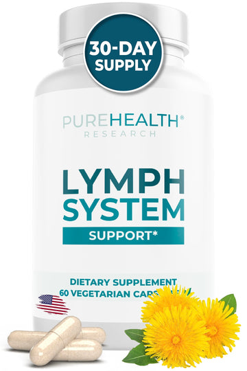 PUREHEALTH RESEARCH Lymph System Support Supplement - Lymphatic Drainage Supplement PUREHEALTH RESEARCHAu supplements