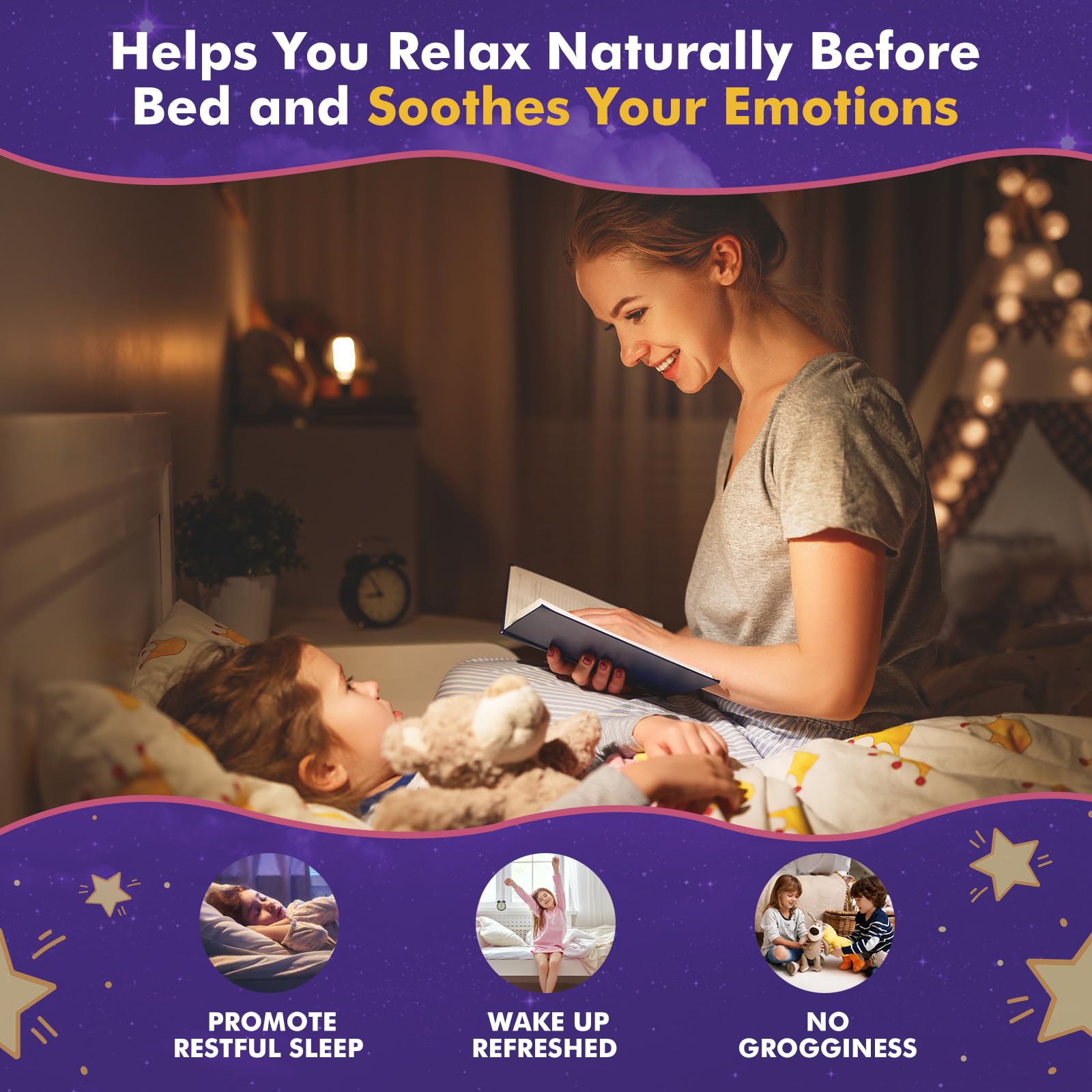 Magnesium Glycinate Gummies for Kids 4+ & Adults- Magnesium Glycinate 150/300 mg for Natural Sleep, Relaxation & Calm Support, Melatonin Free, Sugar Free Strawberry Flavor, 60 Ct LUCNVEMAu supplements