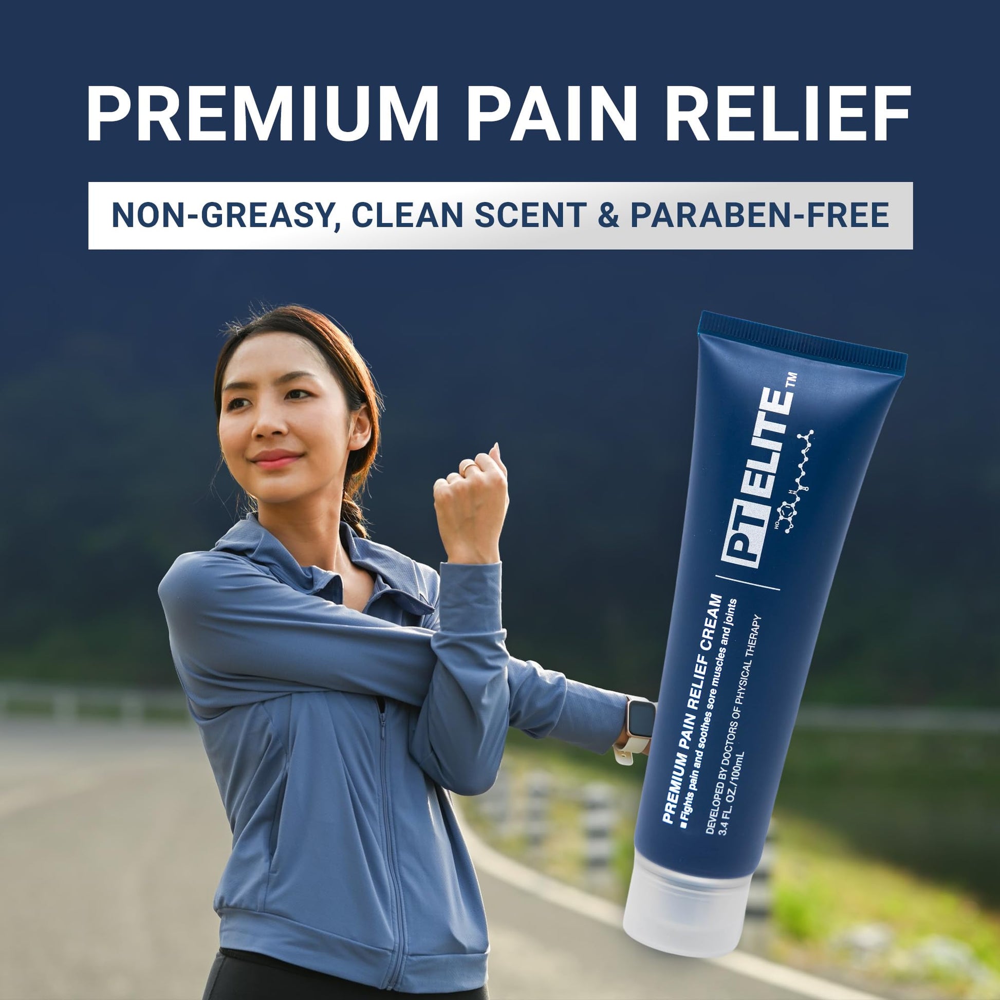 PT Elite Premium Pain Relief Cream, with Capsaicin, Menthol & Arnica, Arthritis, Knee, & Back Pain Relief, Soothes Sore Muscles & Joints, Reduces Stiffness, Non-Greasy, Topical Analgesic, 3.4 oz PT EliteAu supplements