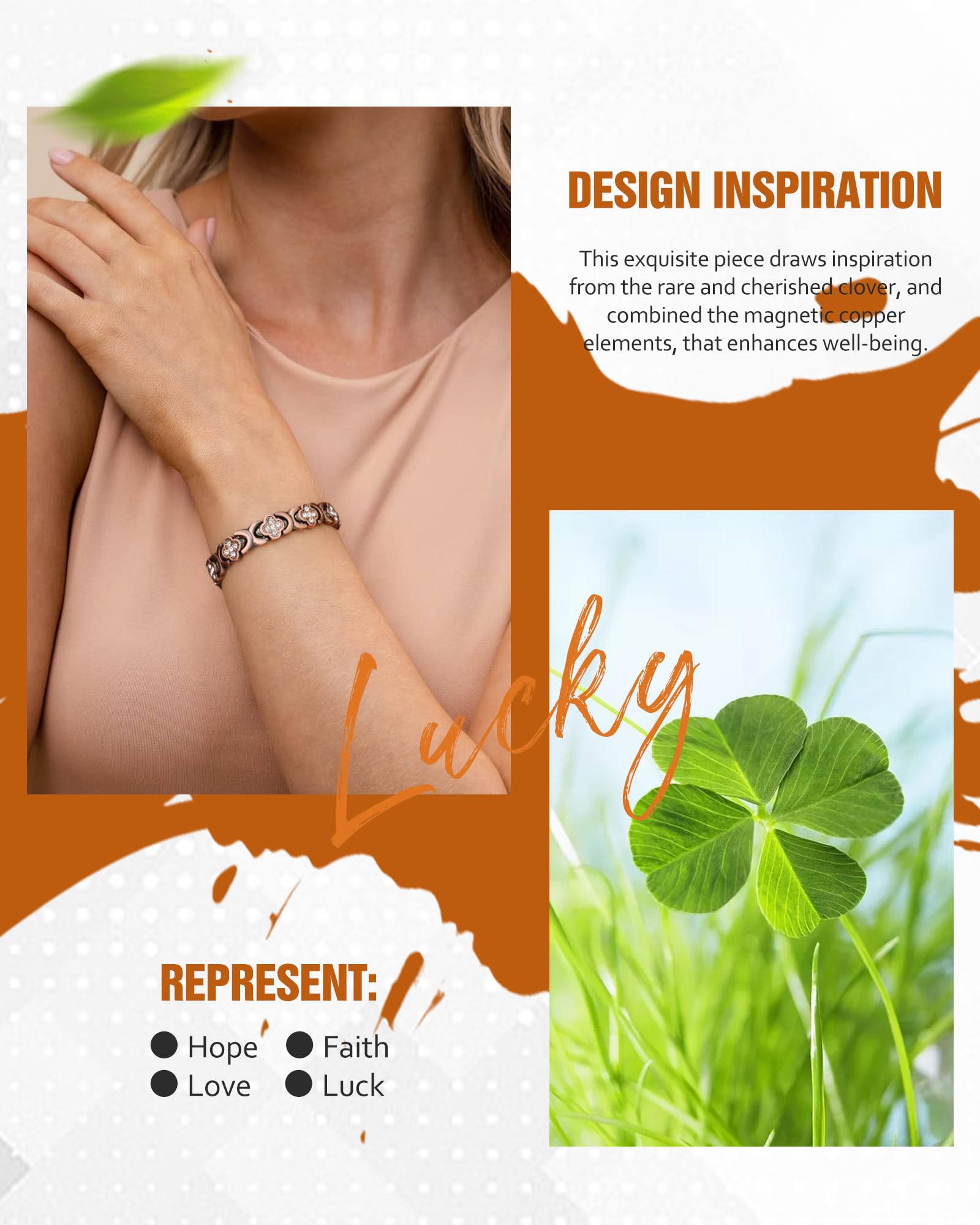 Jecanori Women's Pure Copper Bracelet, Ultra Strength Magnetic Copper Bracelets for Women JecanoriAu supplements