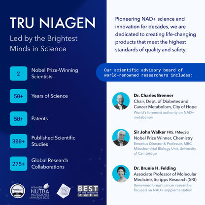 TRU NIAGEN NAD+ Booster with Hydration & Prebiotic Support Award-Winning Nicotinamide Riboside Mixing Powder for Cellular Energy, Repair & Healthy Aging - 30ct/300mg Stick Packs: On-The-Go Supplement TRU NIAGENUS supplements