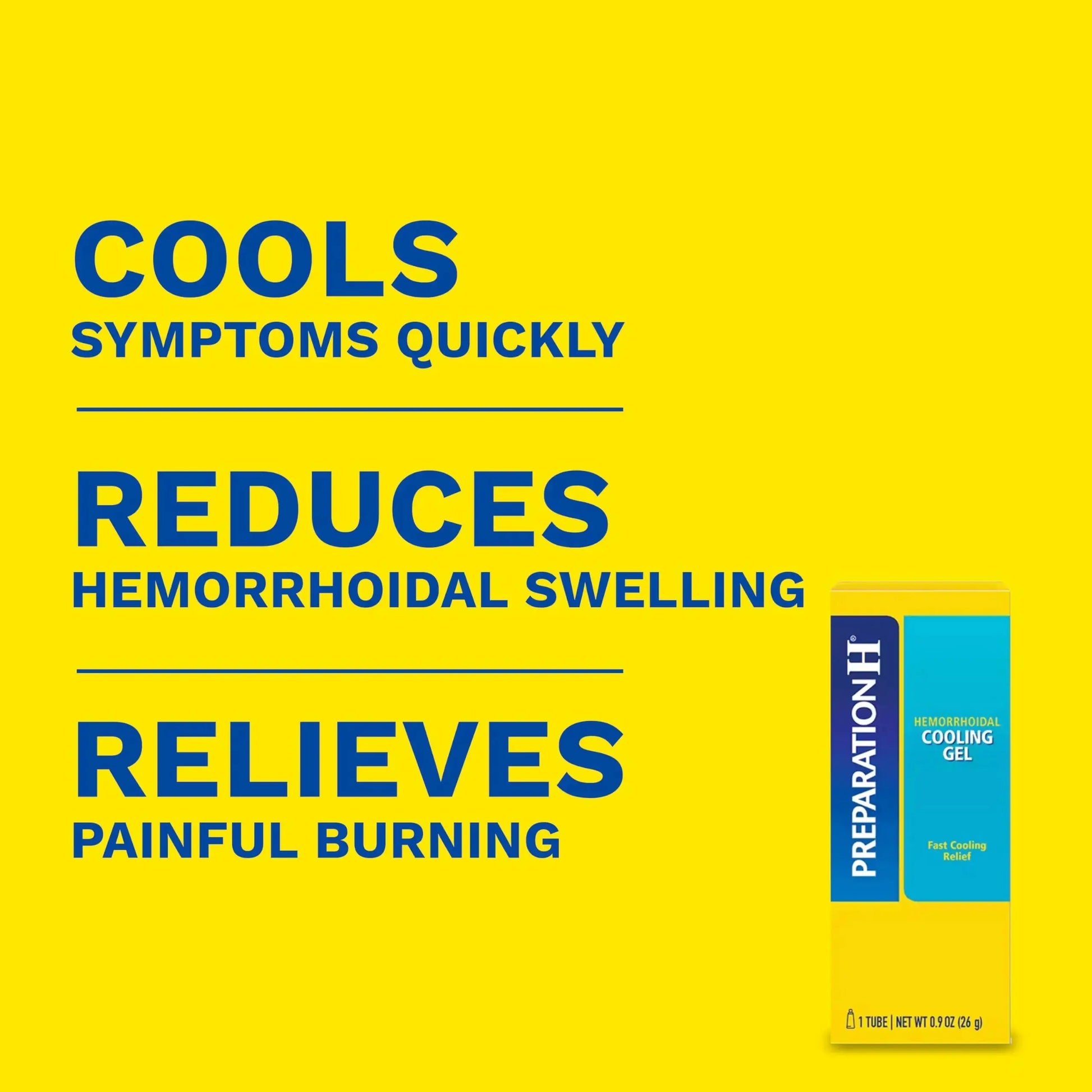 Preparation H Hemorrhoid Cooling Gel with Aloe for Fast Discomfort Relief - 0.9 Oz Tube Preparation HAu supplements