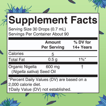 MaryRuth Organics Black Seed Oil Liquid Drops Cold Pressed | 3 Month Supply | USDA Organic Black Cumin Seed Oil | Immune Support | Respiratory Health | Sugar&Gluten Free | Vegan | Non-GMO | 2 Fl Oz MARYRUTH'SUS supplements