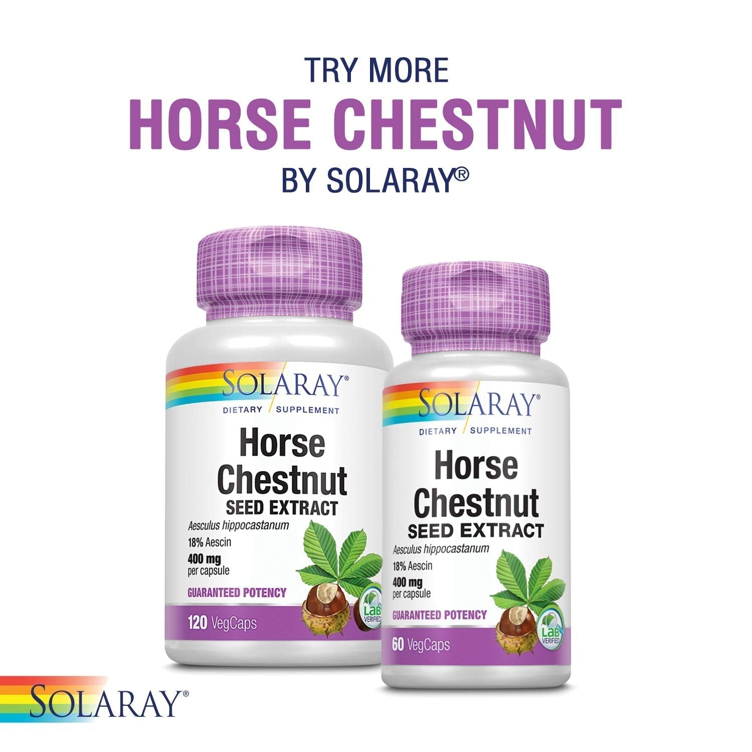 SOLARAY Circulegs - Herbal Supplements for Wellness Support w/Horse Chestnut Extract and Vitamin C, Plus Gotu Kola, Flavonoids, Hesperidin Blend - Vegan, Gluten Free, 60-Day Guarantee - 30 Servings SOLARAYAu supplements