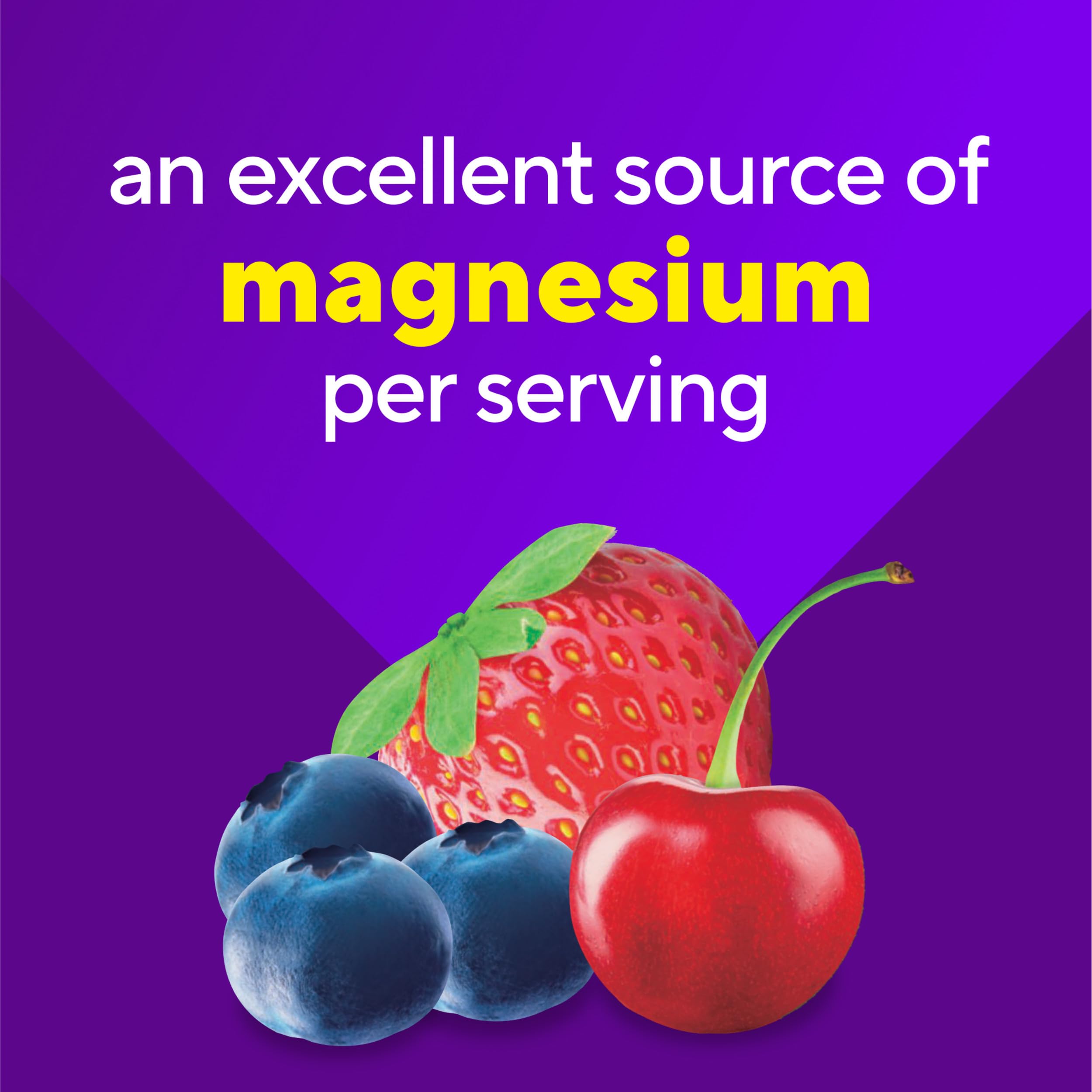 vitafusion Magnesium Glycinate Gummy Supplement, 100 mg per Serving Supports Muscle Relaxation (1) for Adult Women & Men, Boomin’ Cherry Berry Flavor, 60 Count VitafusionAu supplements