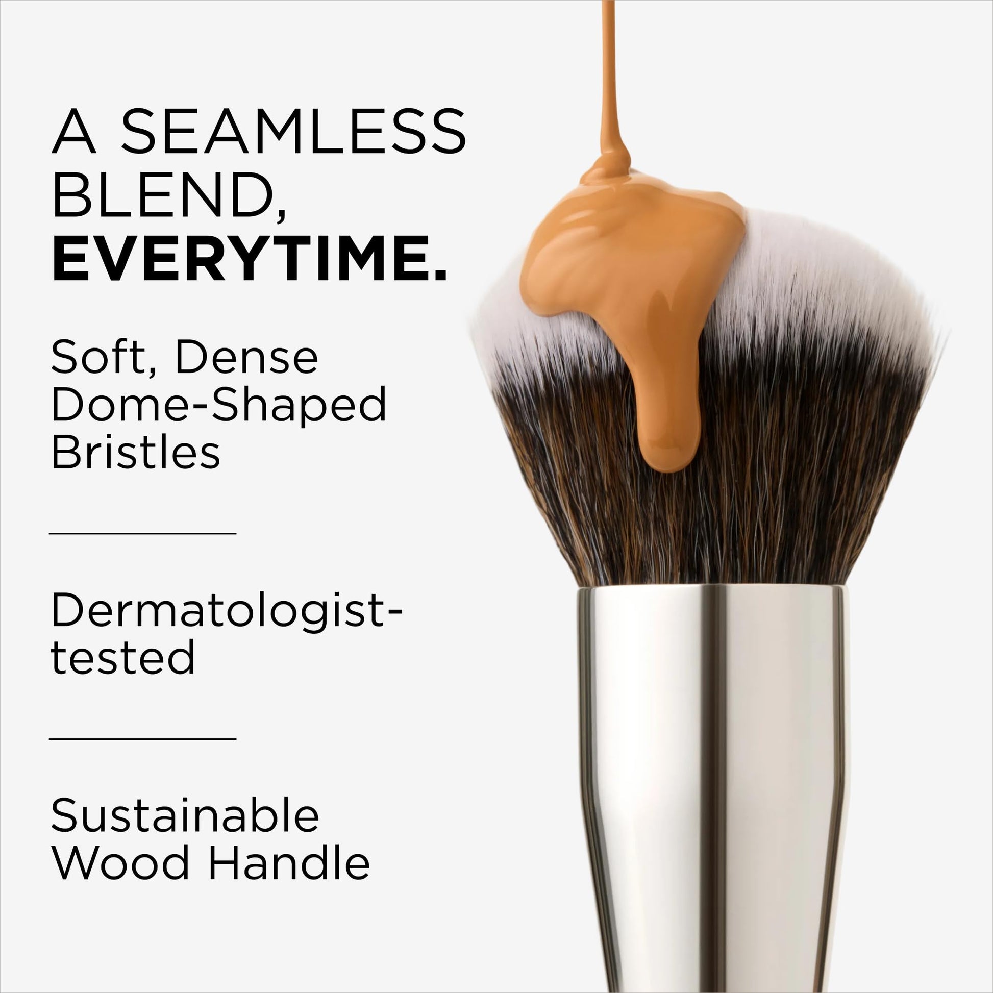 Haleys Beauty Kabuki Foundation Brush For Applying Powder, Foundation, Bronzer, Blush, and Mineral Make up, Soft Bristles, Seamless Blending, Makeup Brushes Essential, Vegan & Cruelty Free HALEYSAu supplements
