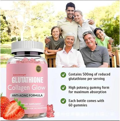 Caduola Glutathione Collagen Glow Gummies, Glutathione Collagen Glow Gummies for Dark Spot CaduolaUS supplements