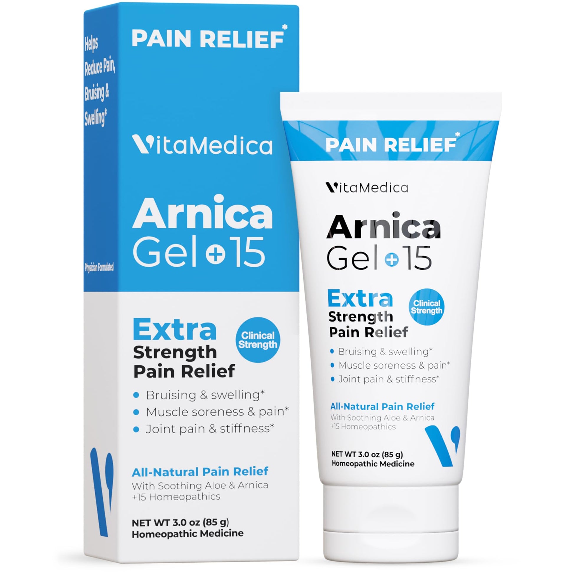VitaMedica Arnica Gel Plus 15 Healing Plant Compounds, Extra Strength Formula for Bruising, All-Natural Plant-Based Topical Gel VitaMedicaAu supplements