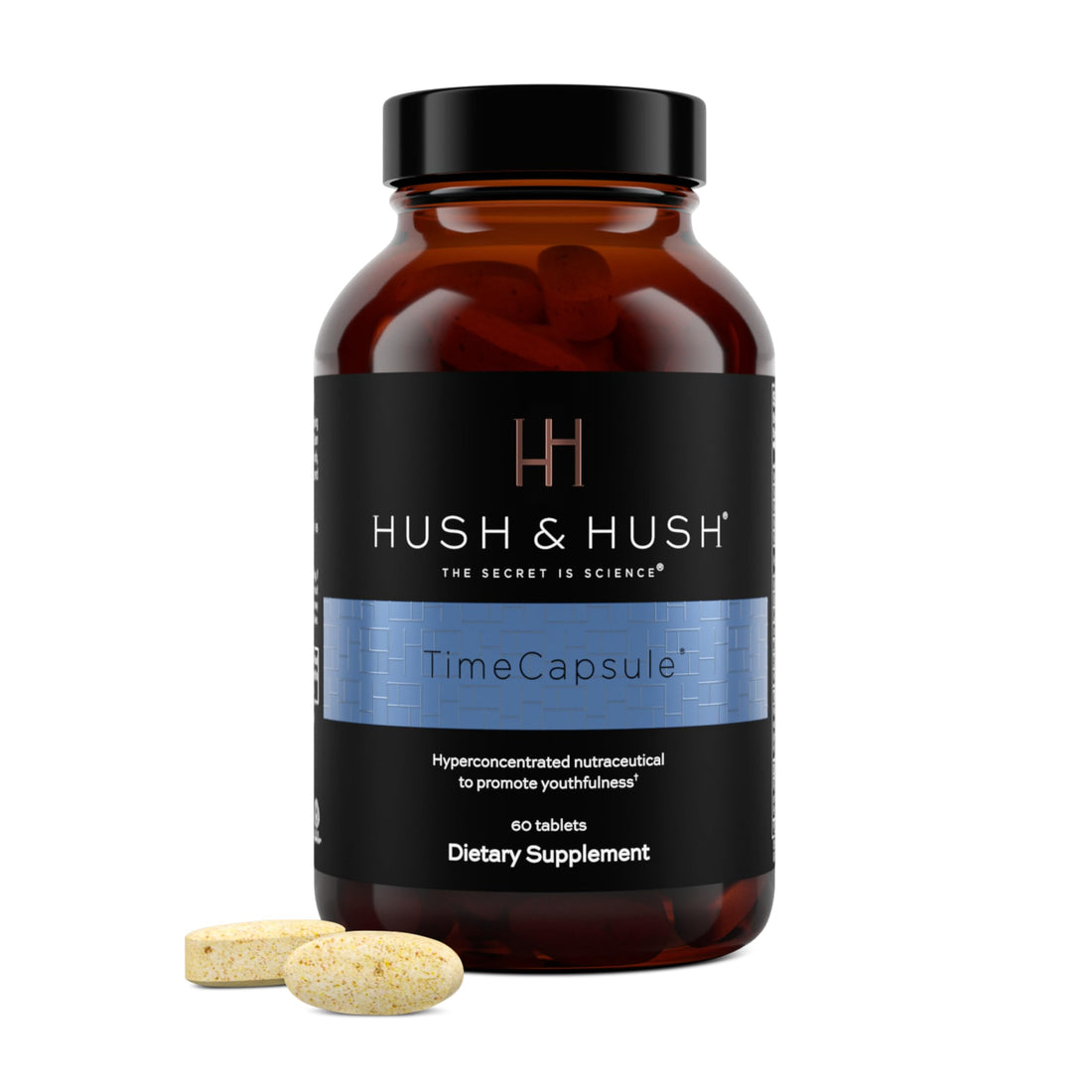 Hush & Hush TimeCapsule Multivitamin, Women's Multivitamin, Men's Multivitamin, Clean Nutraceuticals Supplements That Contains Hyaluronic Acid Hush & HushUS supplements