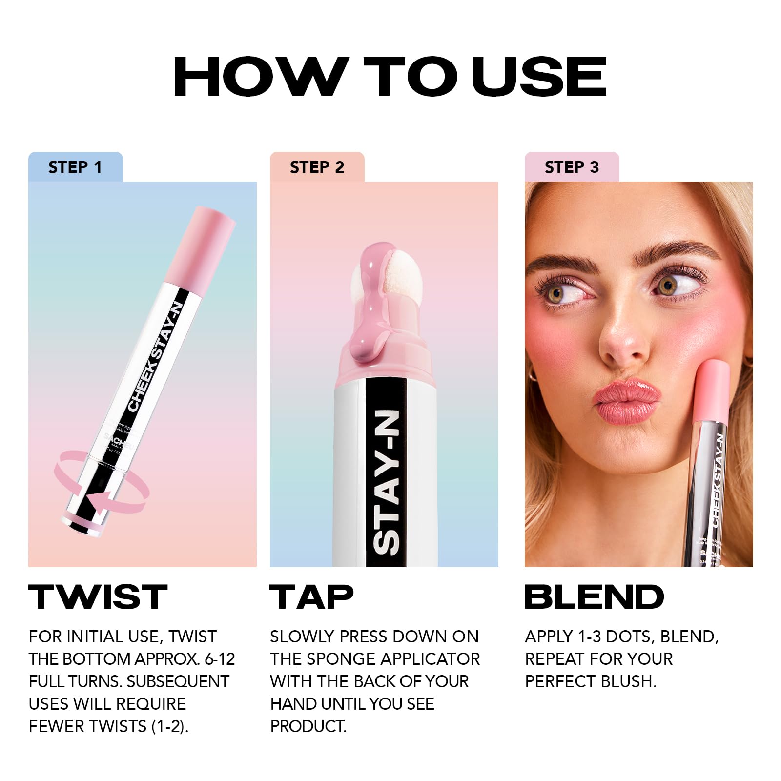 Sacheu Cheek STAY-N Liquid Blush for Cheeks — High Pigment, Buildable, Lightweight Cream Blush for Dewy & Radiant Flushed Cheeks — Long-lasting & Cruelty Free, I'm Guilty SacheuAu supplements
