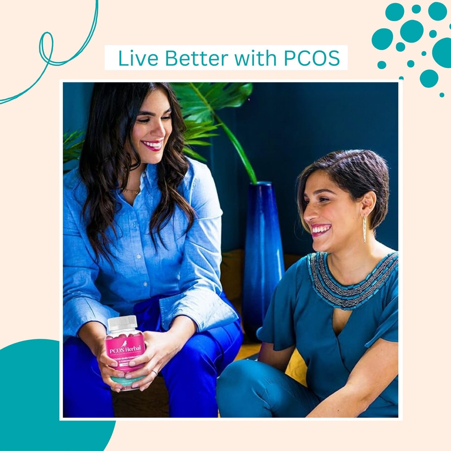 PCOS Herbal Gummies: Manage Cravings and Hormonal Balance; Cinnamon Complex PCOS Herbal TeaUS supplements