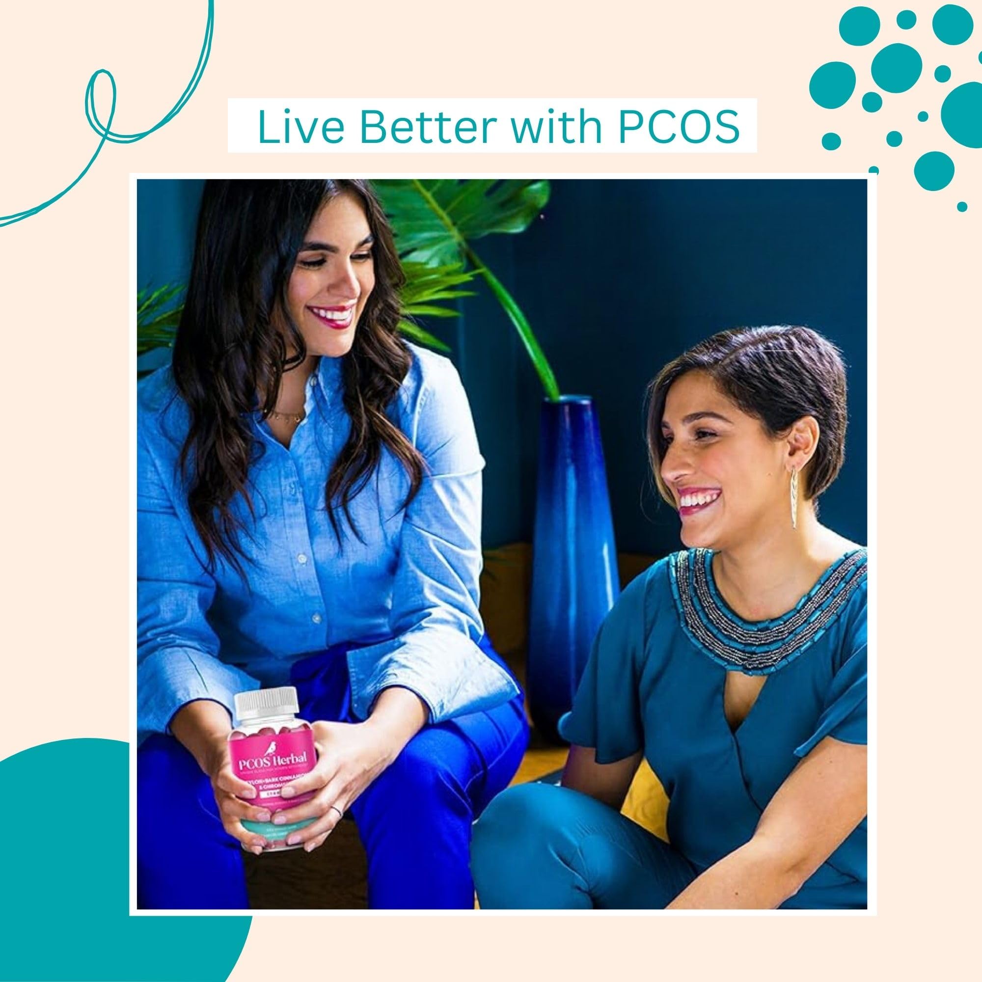 PCOS Herbal Gummies: Manage Cravings and Hormonal Balance; Cinnamon Complex PCOS Herbal TeaAu supplements
