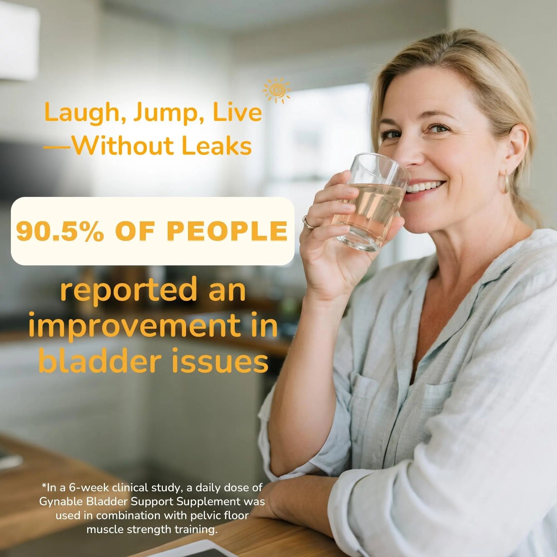 Gynable Bladder Control Supplements for Urinary Leakage: Due to Laughing Sneezing Exercise - Occasional Urgency Urinary Frequency Defense Comprehensive Bladder Support for Women, Powder, 2 Boxes GynableAu supplements