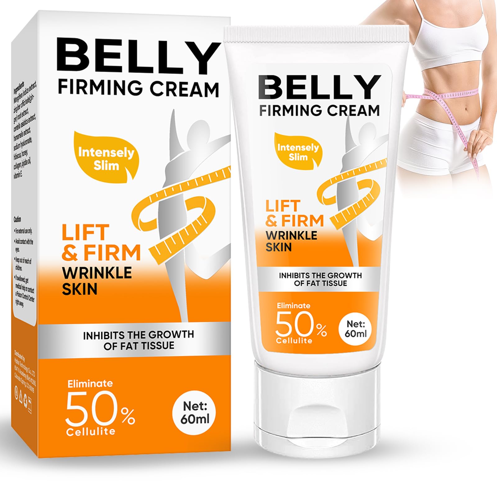 B Flat Belly Firming Cream, Skin Tightening & Cellulite Cream, Moisturizing Firming Lotion Weeping Willow Oil CoUS supplements