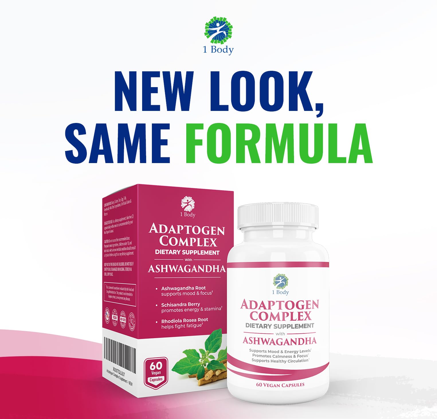 1 Body Adaptogen Complex with Ashwagandha 1 BodyAu supplements