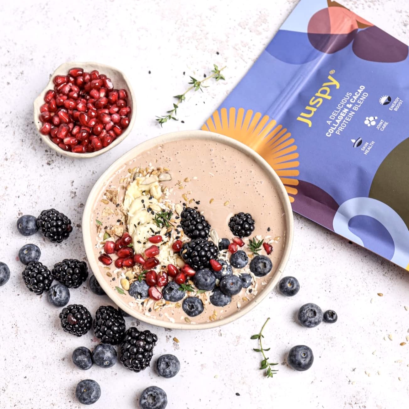 Juspy Premium Marine Collagen Powder + High Protein Cacao Superfood Blend JuspyAu supplements