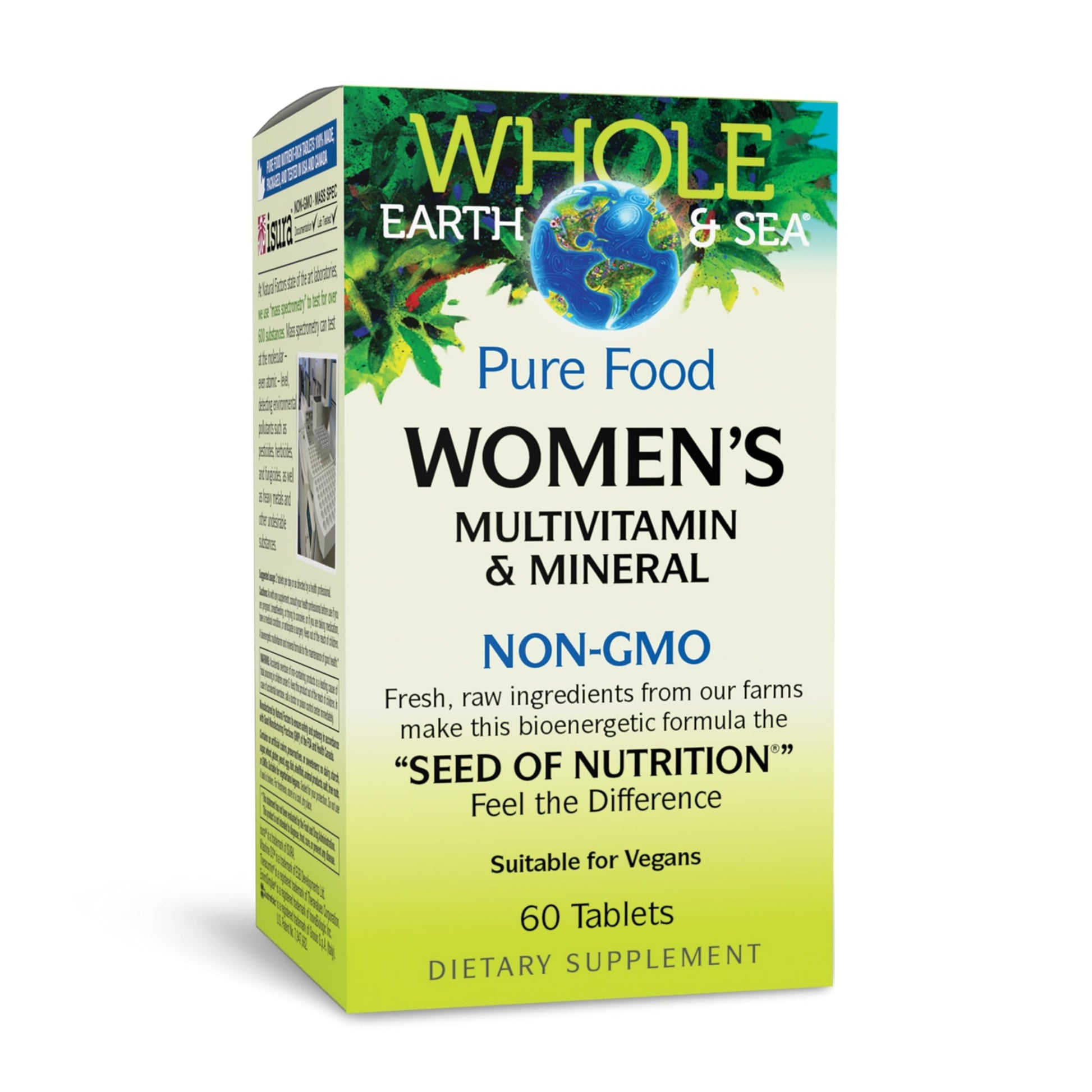 Whole Earth & Sea from Natural Factors, Women's Multivitamin & Mineral, Whole Food Supplement, Vegan, 60 tablets (30 servings) Natural FactorsAu supplements