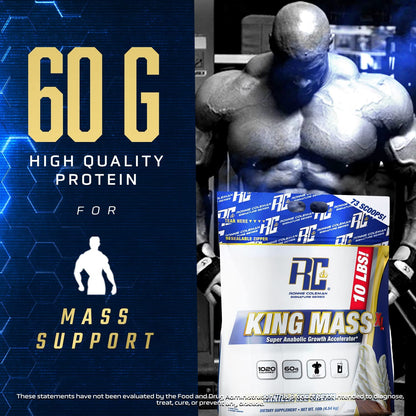 Ronnie Coleman Signature Series King Mass XL Mass Gainer Protein Powder, Muscle Ronnie Coleman Signature SeriesUS supplements