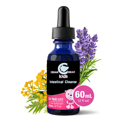 Cedar Bear - Intestinal Cleanse for Kids, Liquid Herbal Supplement for Detox Cleanse Cedar Bear NaturalesUS supplements