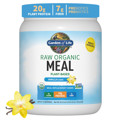 Garden of Life Vegan Protein Powder - Raw Organic Meal Replacement Garden of LifeUS supplements