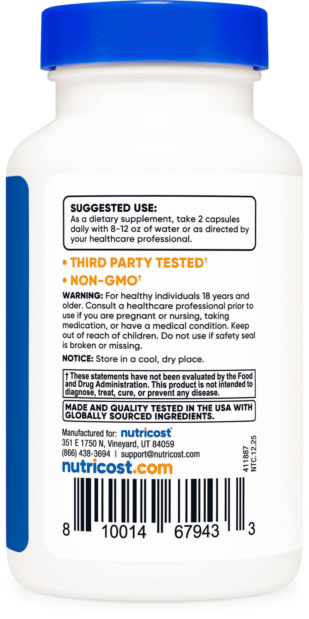 Nutricost Multivitamin for Men 120 Capsules - Vitamins and Minerals for The Healthy Man NutricostAu supplements