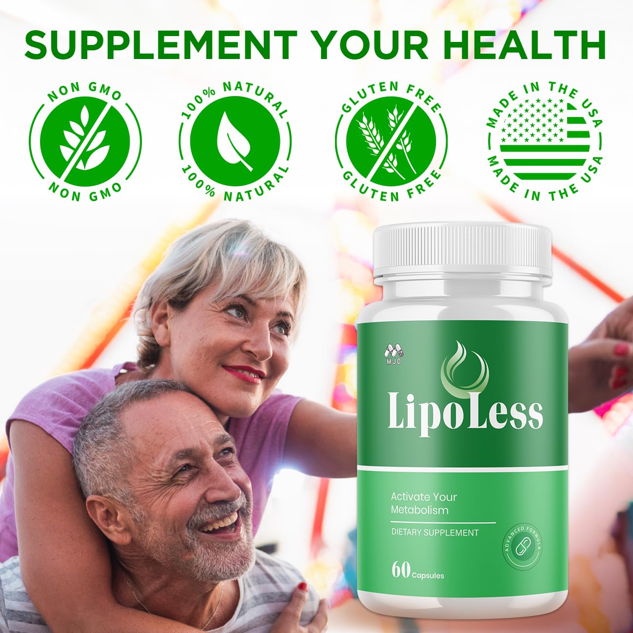 (3 Pack) LipoLess Capsules, Official Lipo Less Supplement Pills with All Natural Ingredients, Advanced Formula for Optimal Health Support with Premium Vitamins for Active Women & Men (180 Capsules) MJOAu supplements