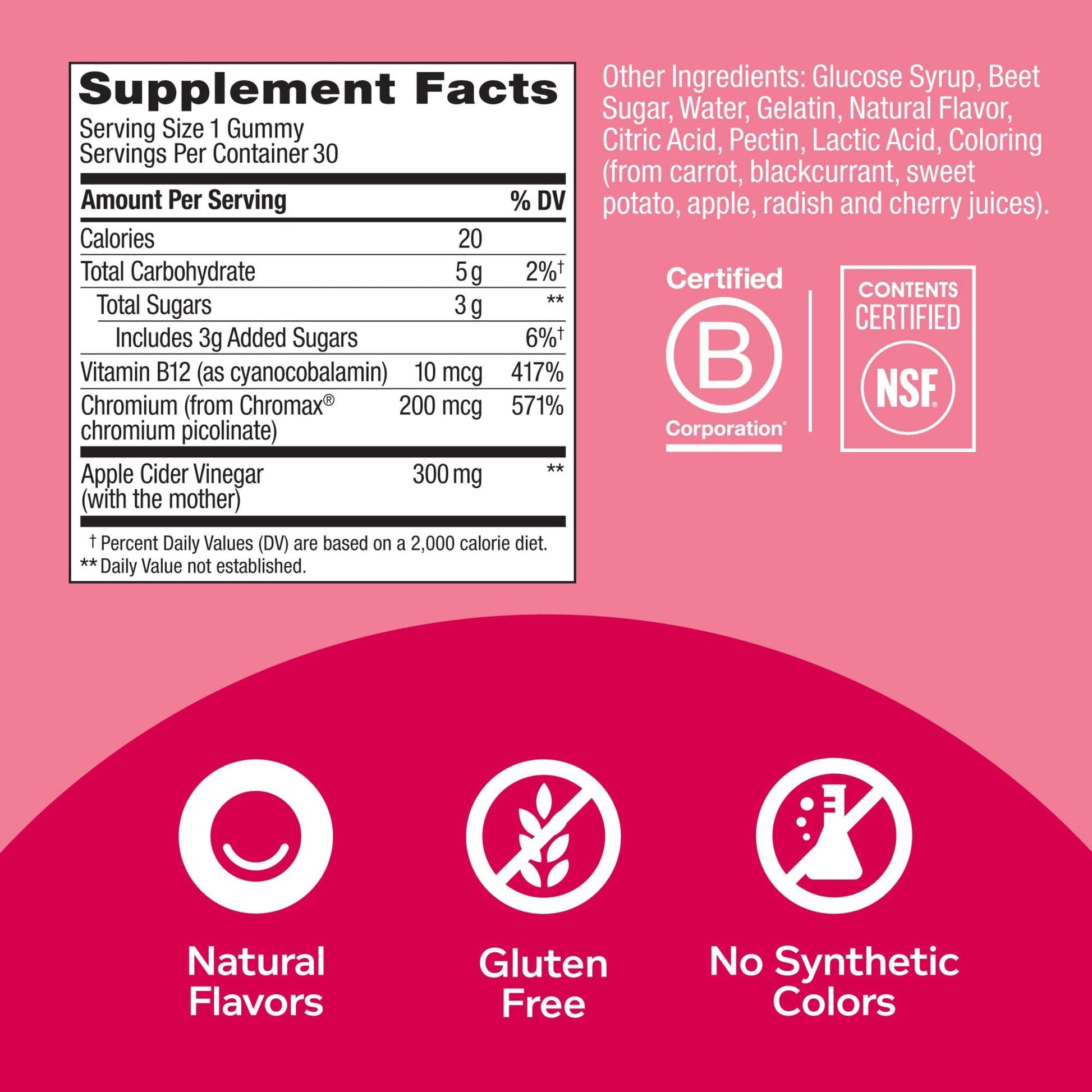 OLLY Metabolism Gummy Rings, Apple Cider Vinegar, Vitamin B12, Chromium, Energy OLLYUS supplements