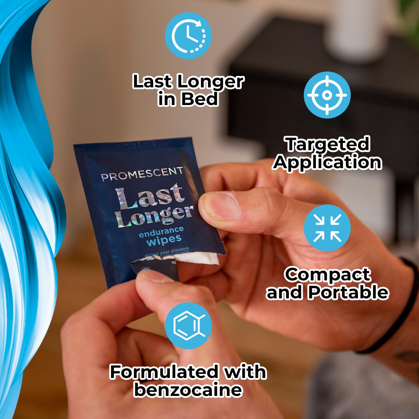 Promescent Desensitizing Delay Spray for Men (2.6 ml) to Help You Last Longer in Bed + Delay Wipes (7 Count) Sexual Enhancer with Extended Climax Control with Benzocaine PromescentAu supplements